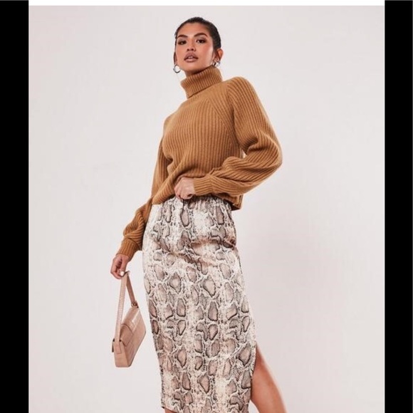 Turtleneck roll neck tucked sleeve sweater sz S - Picture 3 of 8